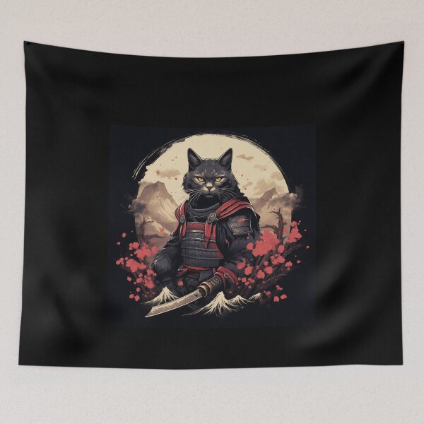 Item preview, Katuna Katana, Japanese Samurai Cat designed and sold by Christolamber.