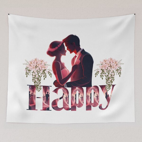 Item preview, Happy wedding- Happy Valentin's day designed and sold by Modern-Tropical.