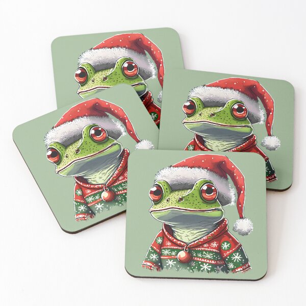 Item preview, aboriginal frog in christmas sweater designed and sold by emaotx.