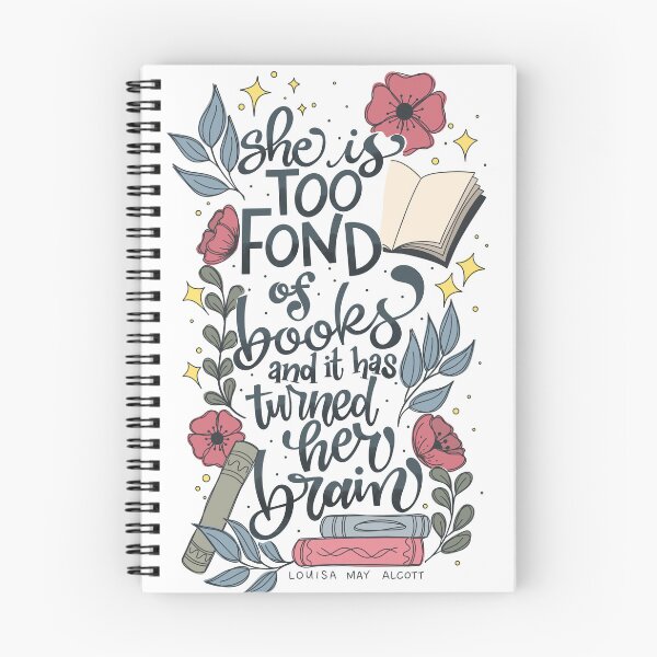 Item preview, Too Fond of Books designed and sold by Thenerdlady.