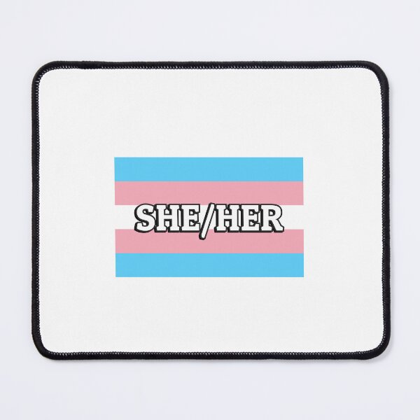 Item preview, Transfem She Her - Transfem Flag - Trans Colors designed and sold by Inspirationmotivation.