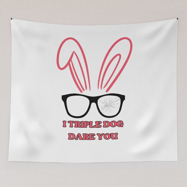 Item preview, Christmas Story Ralphie Pink Bunny Ears and Glasses designed and sold by MochaMeli.