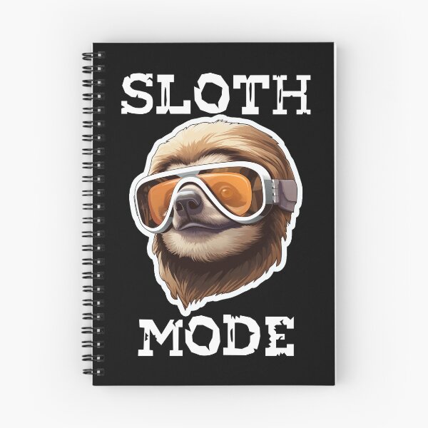 Item preview, Sloth Wearing Ski Goggles - Sloth Mode (White Lettering) designed and sold by VelvetRoom.