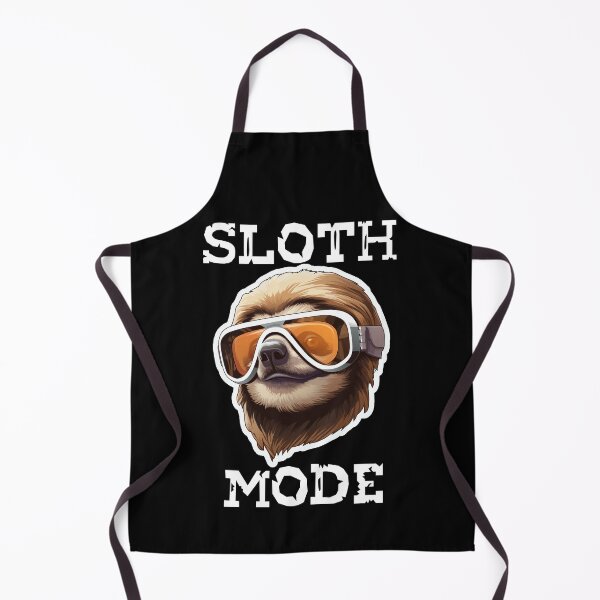 Item preview, Sloth Wearing Ski Goggles - Sloth Mode (White Lettering) designed and sold by VelvetRoom.