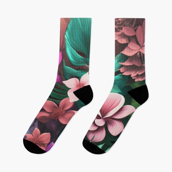 Item preview, Pink, Peach and Purple Jungle Flowers designed and sold by SusanEileenEvans.