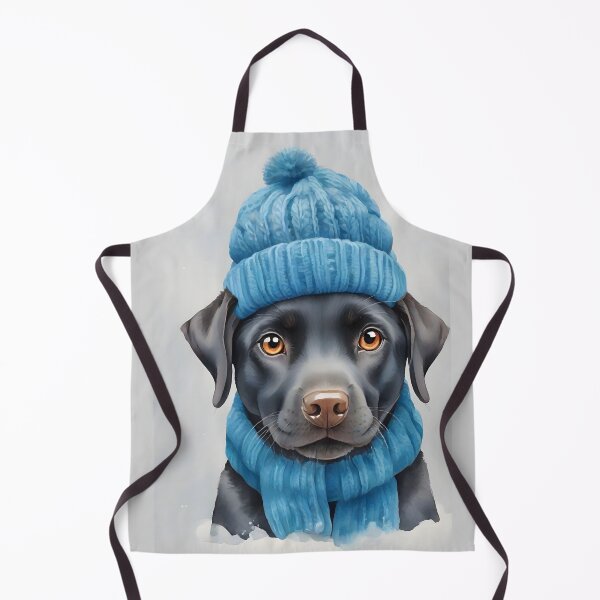 Artikelvorschau, schwarzer Labrador gestrickt entworfen und verkauft von HOMETOWN86.