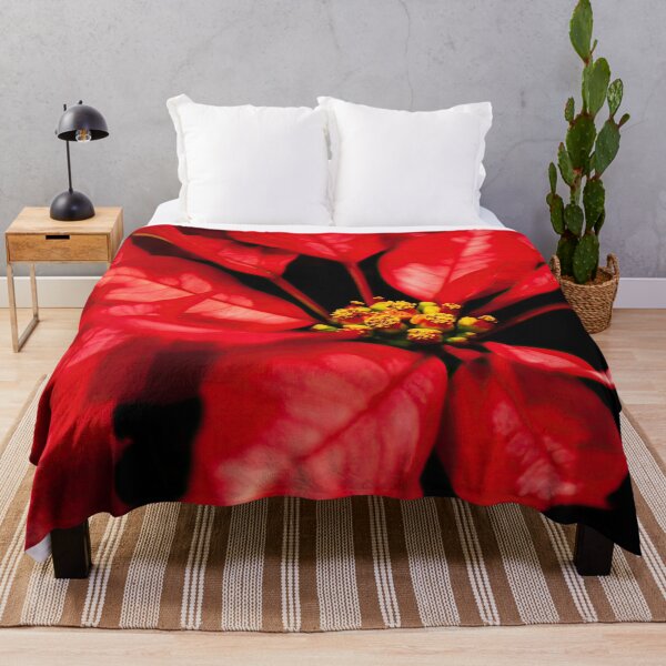 Item preview, Red Poinsettia close-up designed and sold by Travelways.