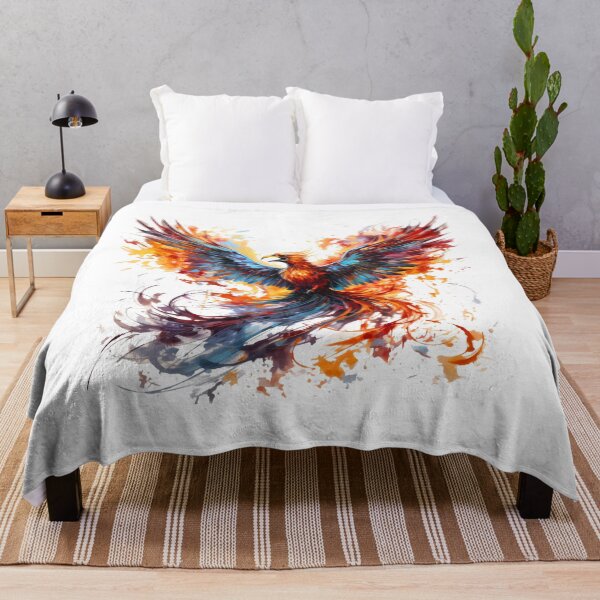 Item preview, Phoenix Rebirth - Neo-Expressionist Impressionist Fusion Tee designed and sold by Moisky Art.