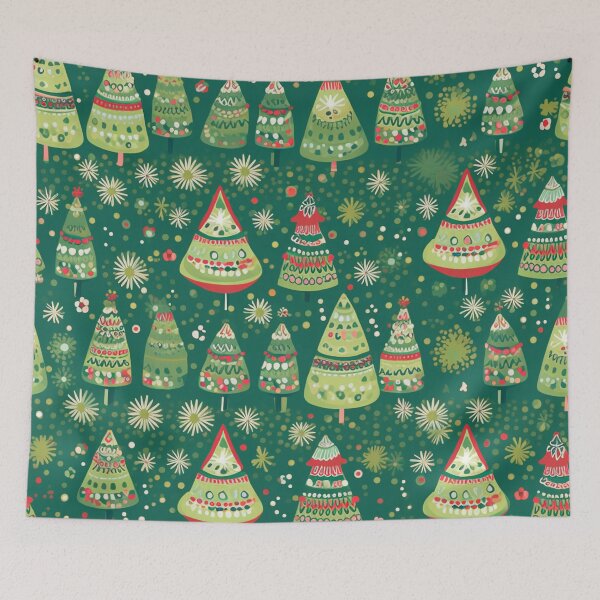 Item preview, Christmas Trees Green Pines designed and sold by Hashola Designs.