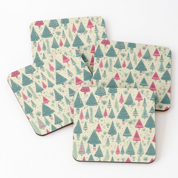 Item preview, Holiday Cheer Red and Green Christmas Trees designed and sold by Hashola Designs.