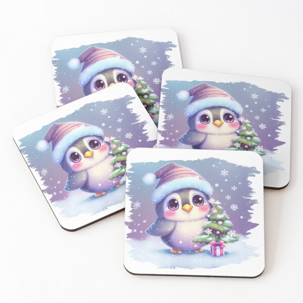 Artikelvorschau, Snowy Hugs: Süßer Pinguin-Weihnachtspullover entworfen und verkauft von winniwinston.