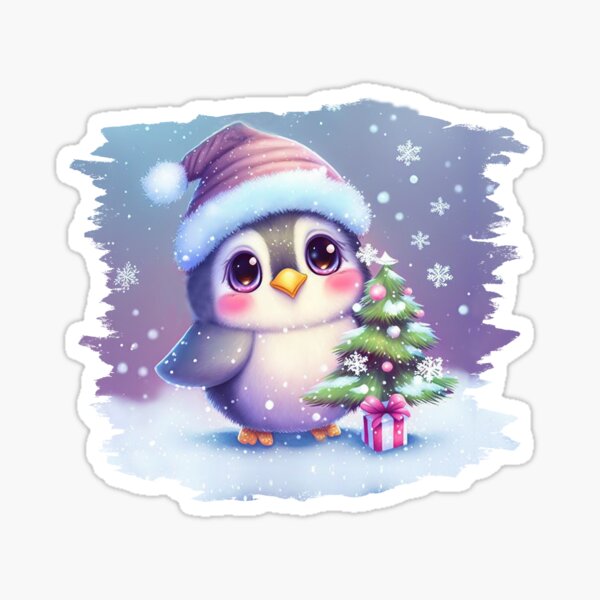 Item preview, Snowy Hugs: Cute Penguin Christmas Sweater designed and sold by winniwinston.