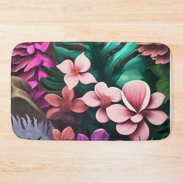 Item preview, Pink, Peach and Purple Jungle Flowers designed and sold by SusanEileenEvans.