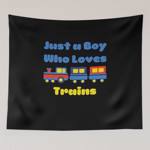 Item preview, JUST A BOY WHO LOVES TRAINS TODDLER designed and sold by light-artist.