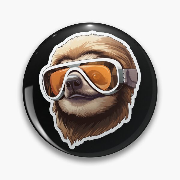 Item preview, Sloth Wearing Ski Goggles designed and sold by VelvetRoom.