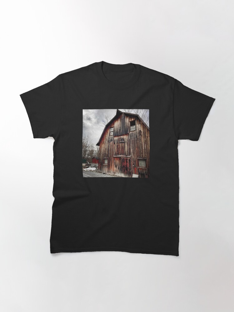 Thumbnail 3 of 7, Classic T-Shirt, Ye Olde Barn Art Photo designed and sold by OneDayArt.