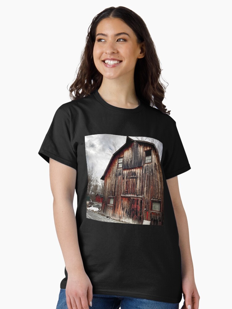 Thumbnail 2 of 7, Classic T-Shirt, Ye Olde Barn Art Photo designed and sold by OneDayArt.