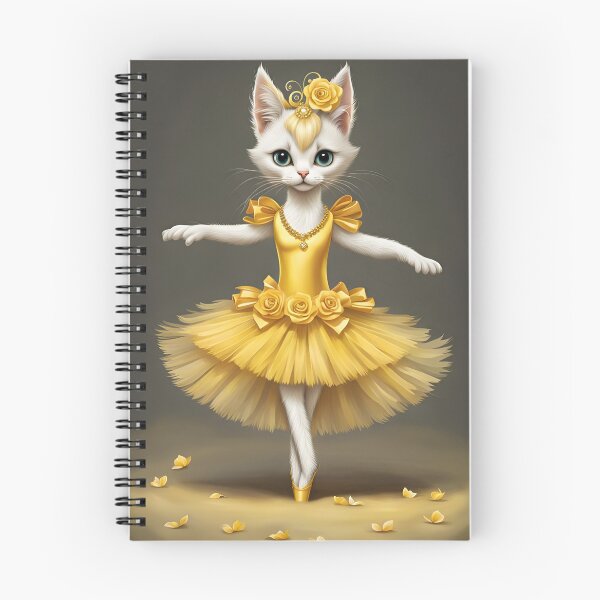Item preview, Bonito gato con tutú amarillo designed and sold by AuroraSpringer.