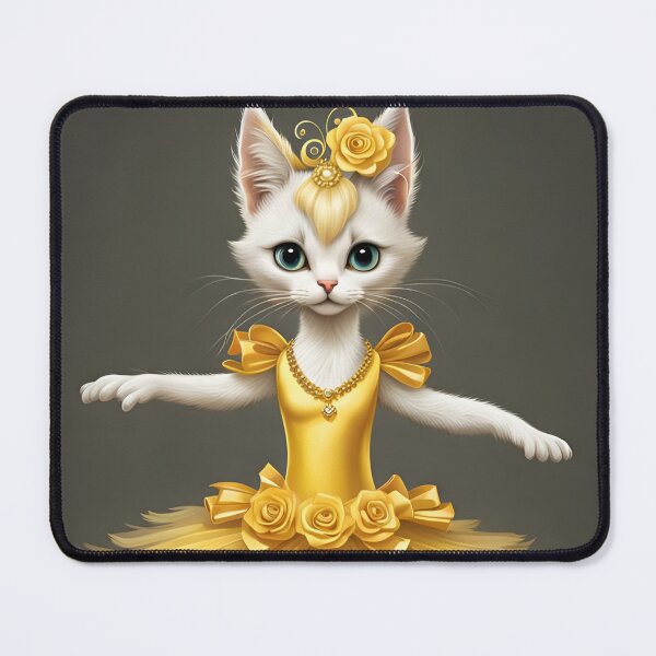 Item preview, Pretty Cat in Yellow Tutu designed and sold by AuroraSpringer.