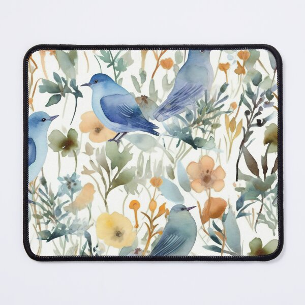 Item preview, Birds in the Garden in Watercolors designed and sold by Hashola Designs.