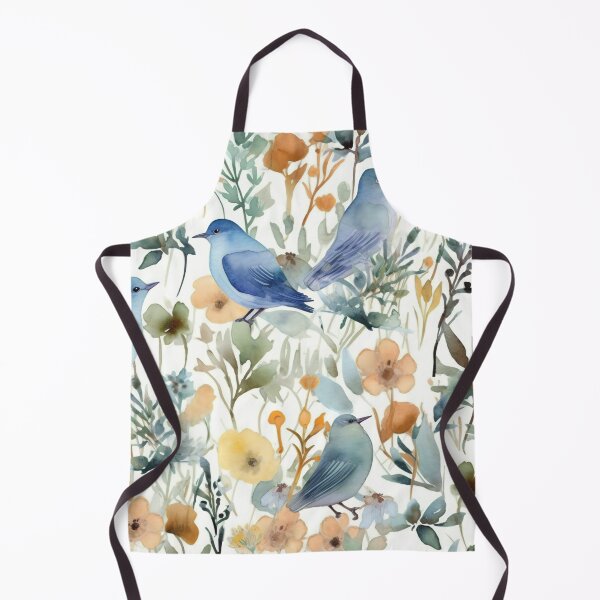 Item preview, Birds in the Garden in Watercolors designed and sold by Hashola Designs.