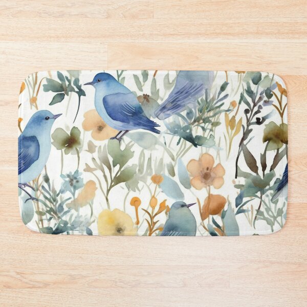 Item preview, Birds in the Garden in Watercolors designed and sold by Hashola Designs.