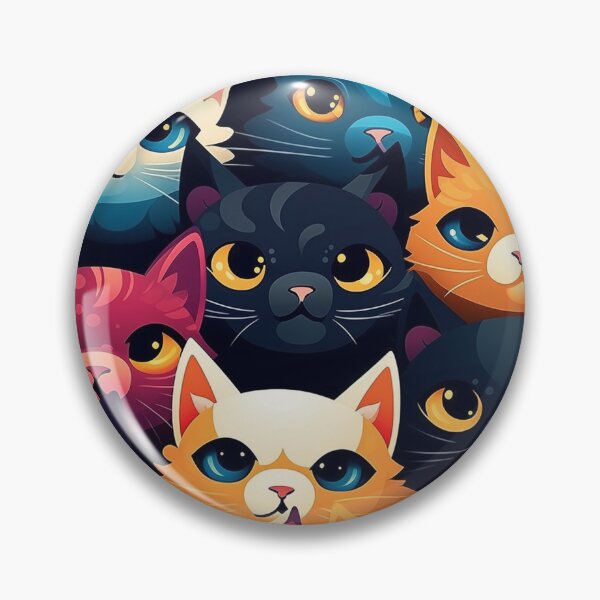 Item preview, Colorful anime cat pattern #10 designed and sold by Christolamber.