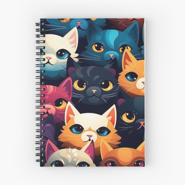Item preview, Colorful anime cat pattern #10 designed and sold by Christolamber.