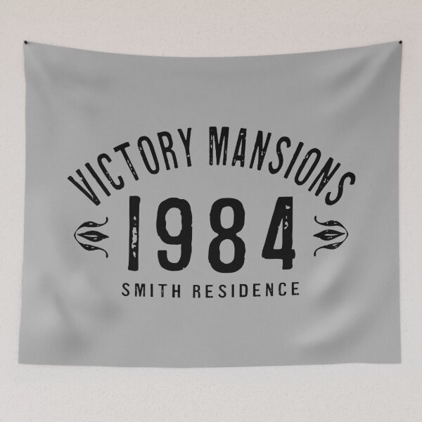 Item preview, VICTORY MANSIONS. 1984. SMITH RESIDENCE. BLACK. designed and sold by 5hertz.
