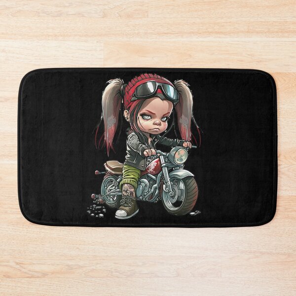 Item preview, Ride or Die Cute Biker Girl designed and sold by Uniquely4You2.