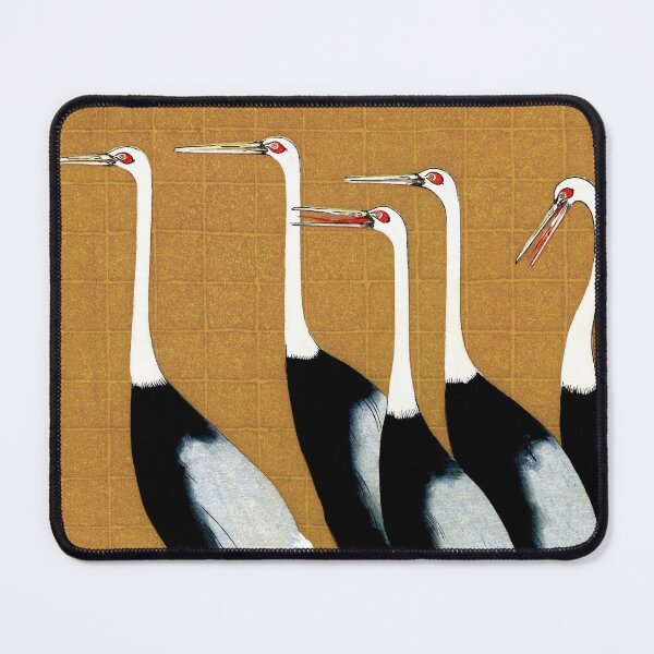 Item preview, A Traditional Portrait of a Flock of Beautiful Japanese Red Crown Crane by Ogata Korin (1658-1716) designed and sold by BossyCatHome.
