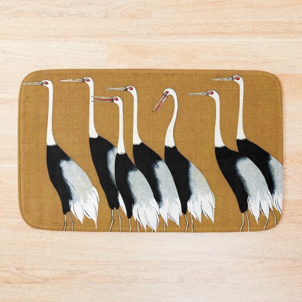 Item preview, A Traditional Portrait of a Flock of Beautiful Japanese Red Crown Crane by Ogata Korin (1658-1716) designed and sold by BossyCatHome.