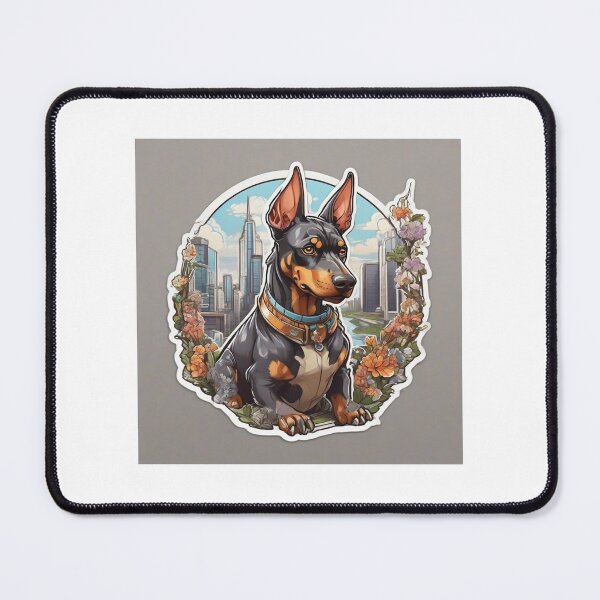 Item preview, Doberman amidst roses designed and sold by abdelaziz0.