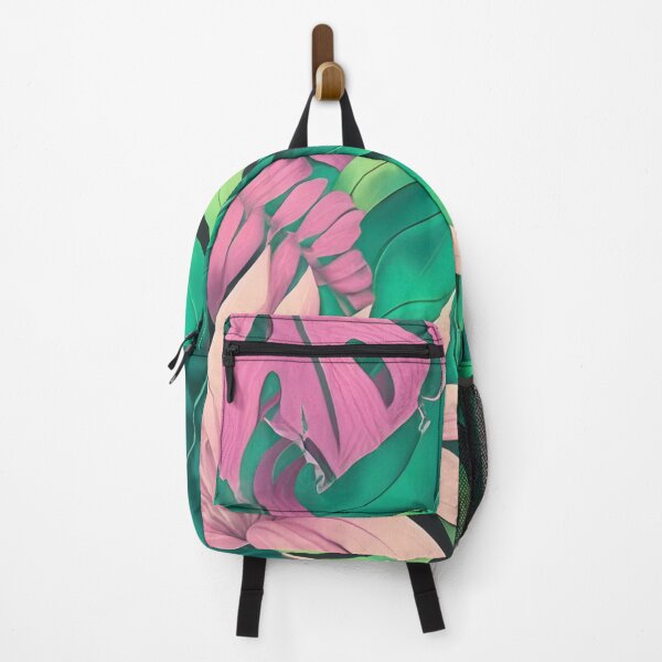 Item preview, Pink and Green Topical Foliage and Flowers designed and sold by SusanEileenEvans.