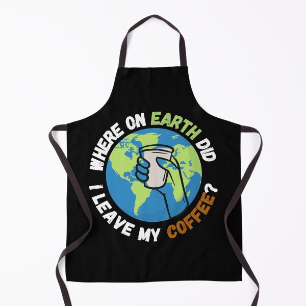 Item preview, 'Where on Earth did I leave my coffee? , funny geography teacher coffee quote designed and sold by Micro-dose.