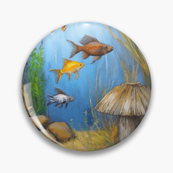 Artikelvorschau, Aquarium-Ölgemälde entworfen und verkauft von Corner-Distro.