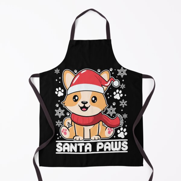 Item preview, Santa Paws | Cute and Festive Christmas Corgi - Black designed and sold by PearlMoonGrapes.