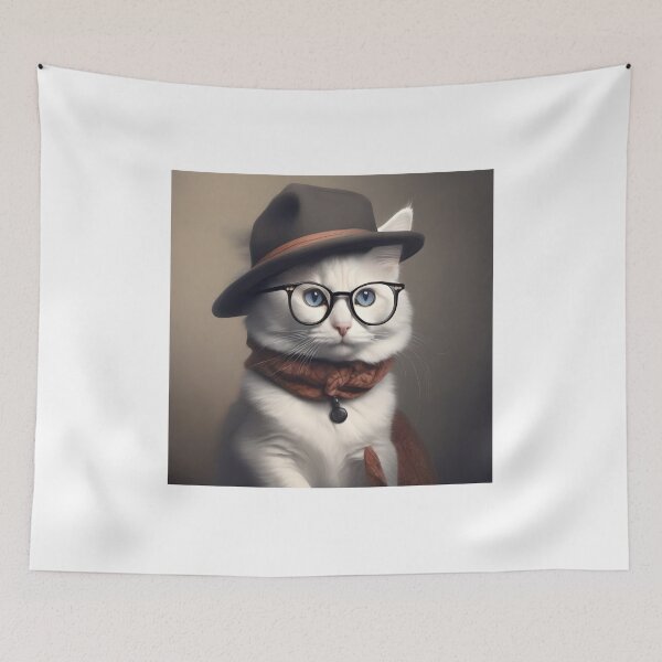Item preview, Einstein Cat with Glasses designed and sold by AbsoluteA.