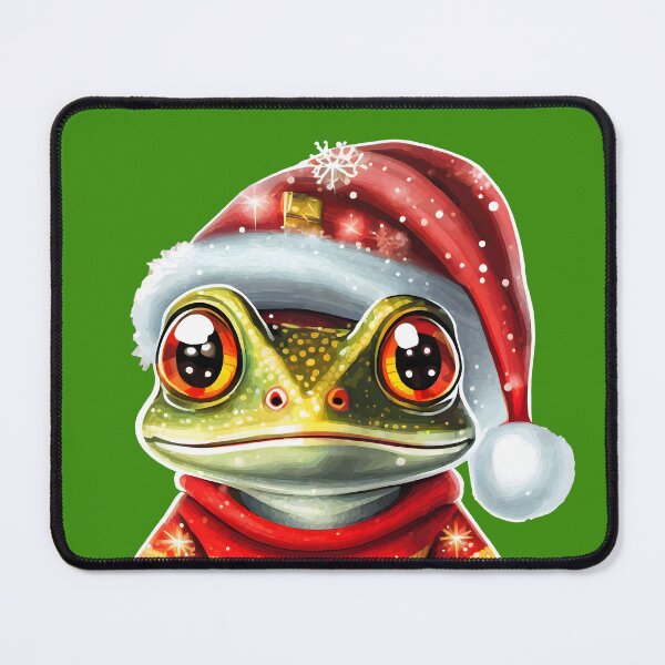Item preview, Red eye frog in Santa hat and christmas sweater designed and sold by emaotx.