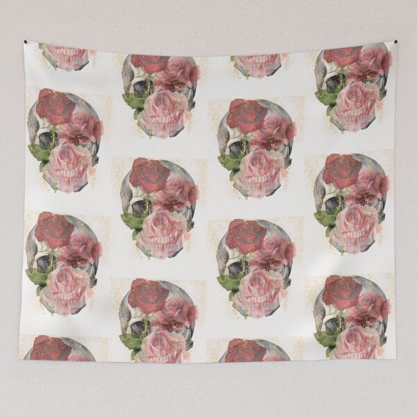 Item preview, Skull and Roses with Gold Dust designed and sold by TxTaurus110.
