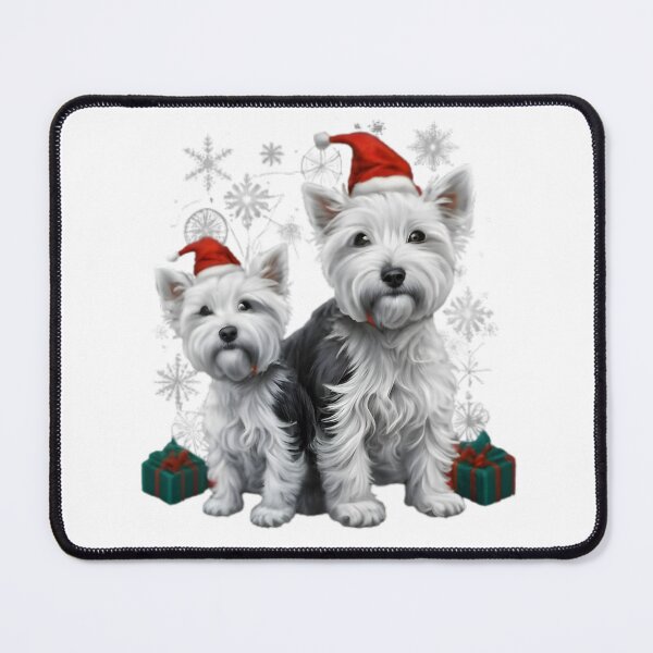 Item preview, Cute Westie Dog Santa Hat Christmas designed and sold by Sofia Rose Design ⭐️⭐️⭐️⭐️⭐️.