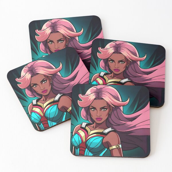 Item preview, Superhero Woman Pink Hair  Inspirational Animation Comic Designs designed and sold by Melan Designs.