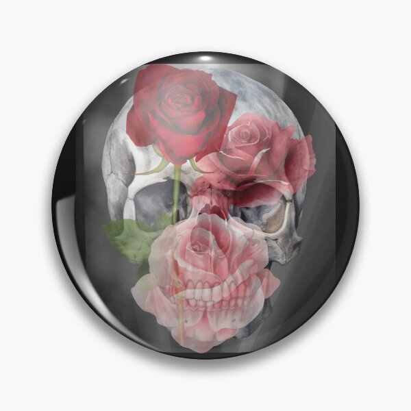 Item preview, Skull and Roses with Smoke designed and sold by TxTaurus110.