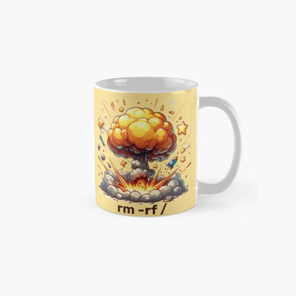 Item preview, rm -rf dangerous command explosion designed and sold by CutePlanetEarth.
