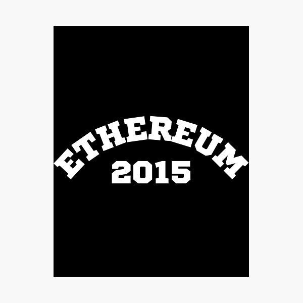 Artikel-Vorschau von Ethereum-Kryptowährungs-Blockchain wurde 2015 gegründet. Grafik, designt und verkauft von kylmllr101684.