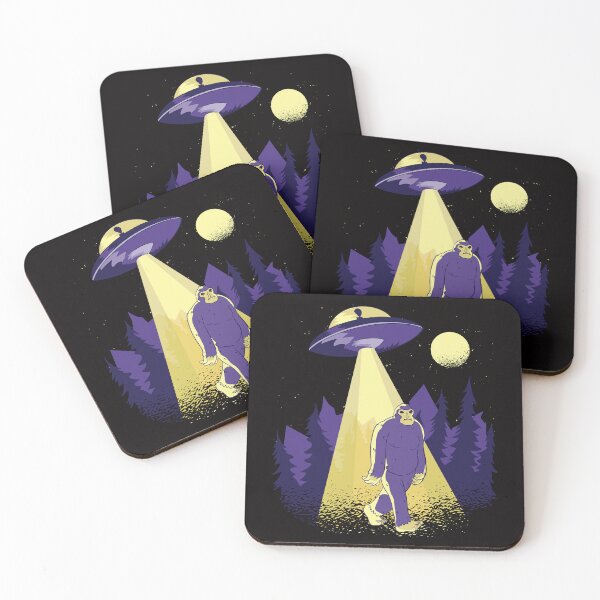 Item preview, Alien Kidnapping Bigfoot Funny UFO Extra-terrestrial Fans designed and sold by DrawHandArt.
