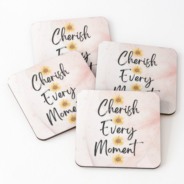 Item preview, Cherish Every Moment / Inspiring Quote designed and sold by cosmoasisart.