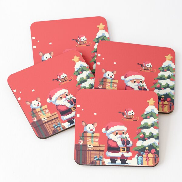 Item preview, Pixel Santa designed and sold by Moodvibehub.