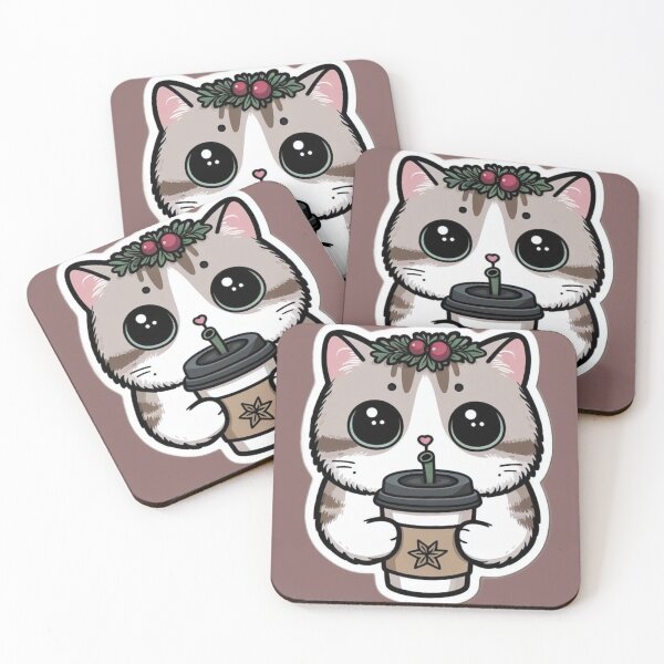 Item preview, christmas cute cat  designed and sold by yrniino.