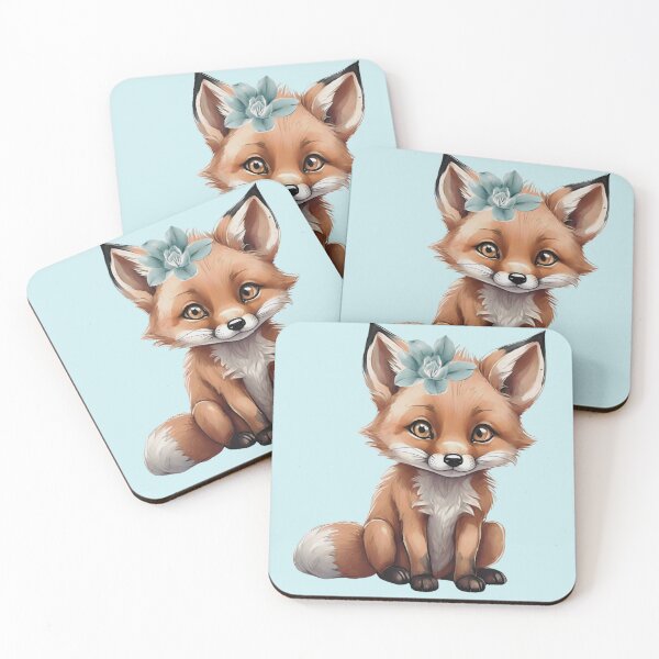 Item preview, LittleGnomad - Little Fox With Flower designed and sold by LittleGnomad.